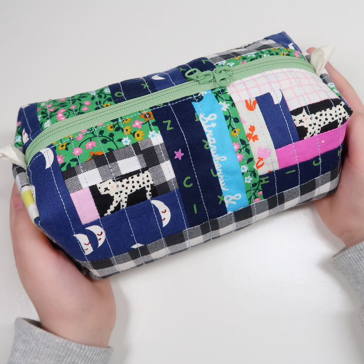 Quilted Boxy Pouch - sewing pattern