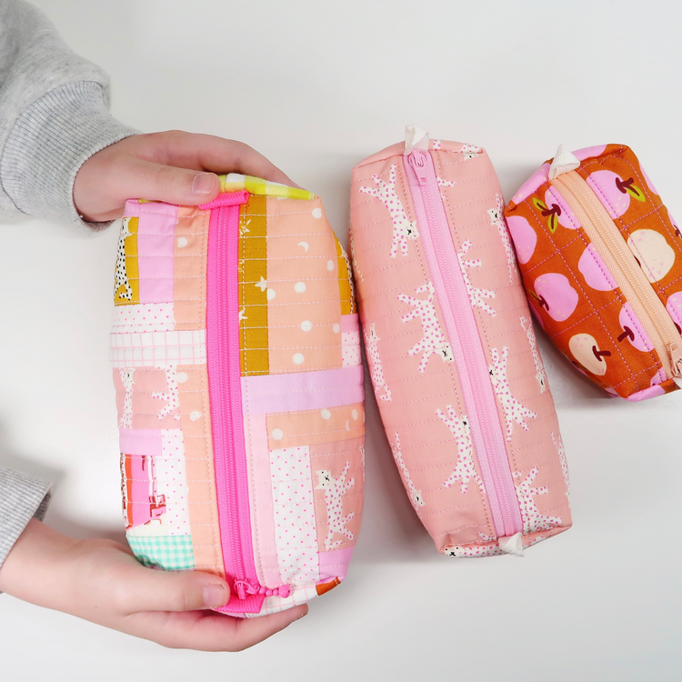 Quilted Boxy Pouch - sewing pattern