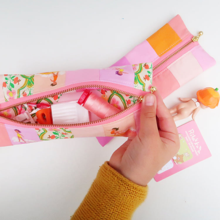Patchwork Pencil Case - free sewing pattern