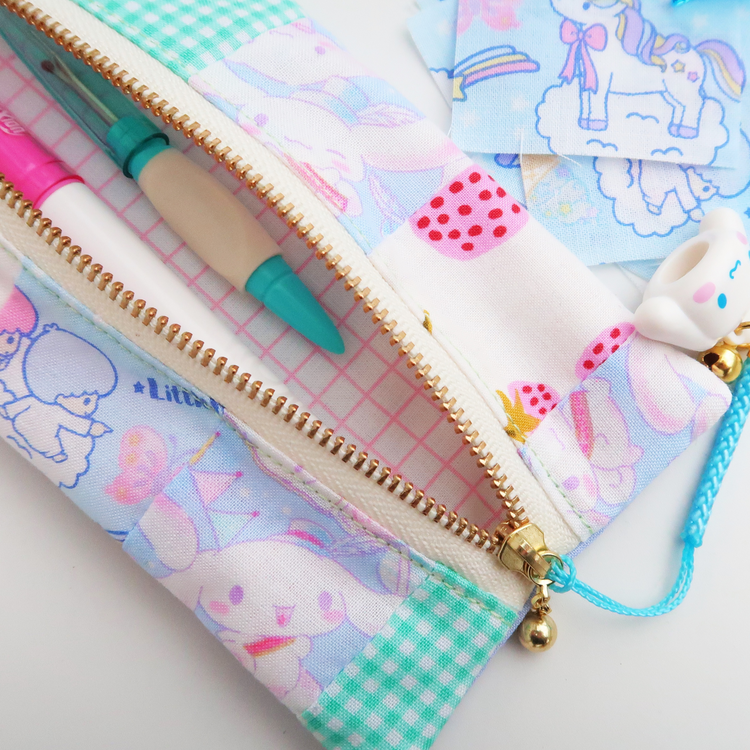 Patchwork Pencil Case - free sewing pattern