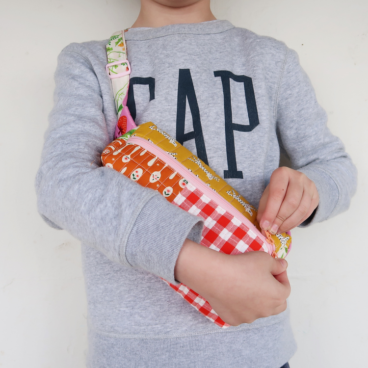 Quilted Bum Bag - sewing pattern