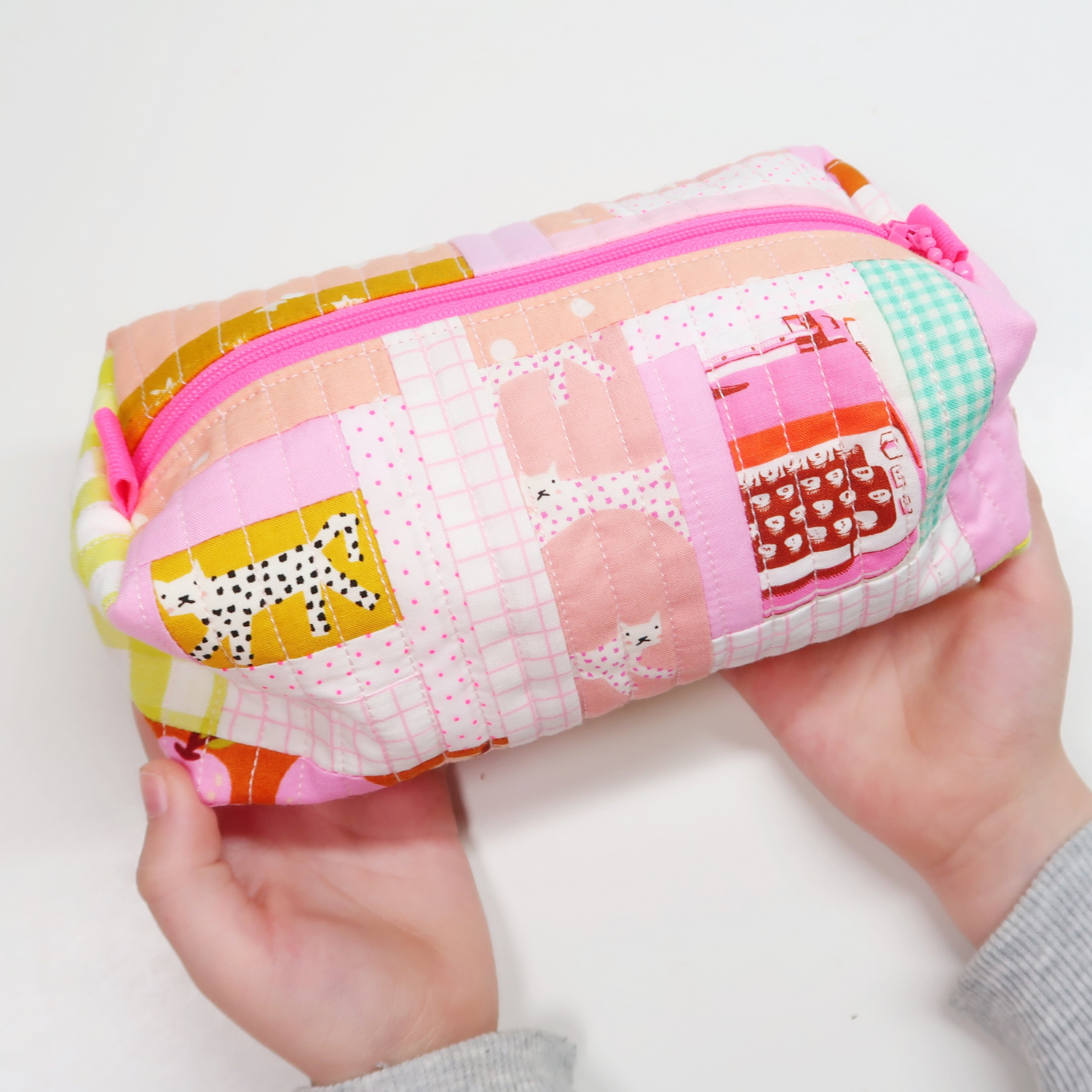 Boxy Zipper Melanie Ham Box Zipper Pouch Pattern Quilted Boxy