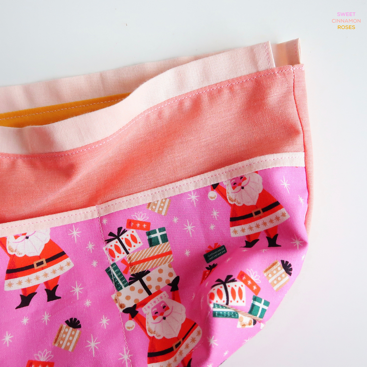 Christmas Wee Braw Bag - sewing pattern