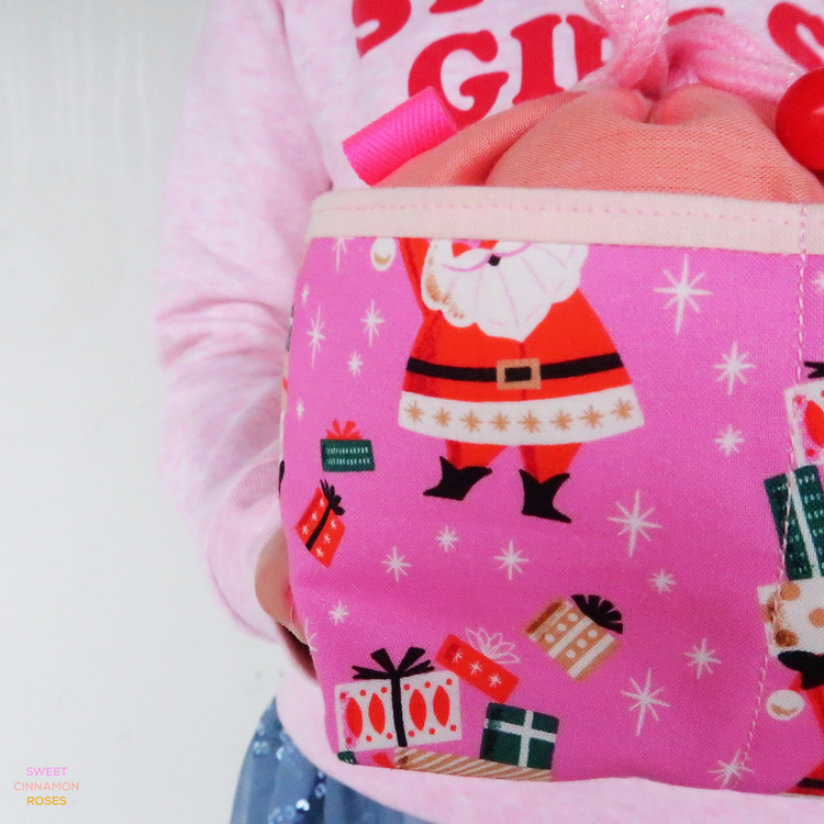 Christmas Wee Braw Bag - sewing pattern